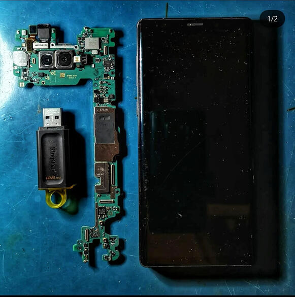 Samsung Galaxy Note 9 liquid damage