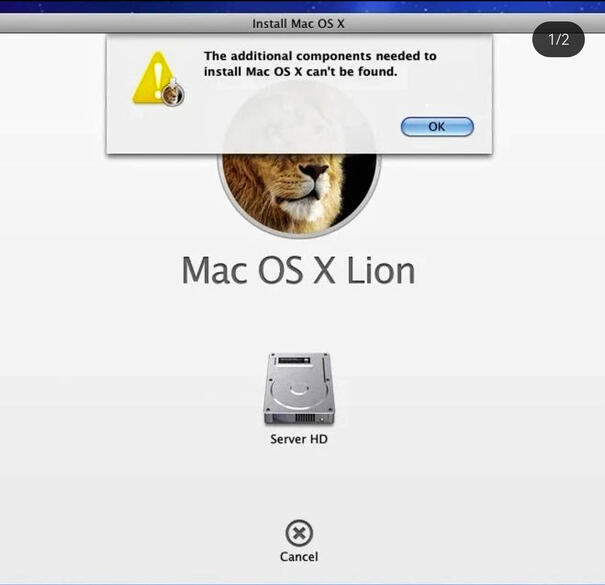 Can't download the additional components needed to install OS X, Solution fix